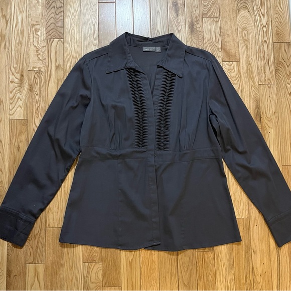 Apt 9 stretch tuxedo button down - Picture 2 of 4